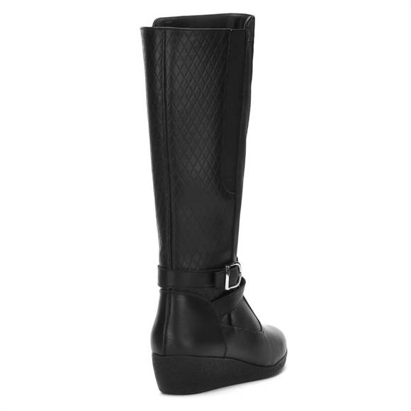 NEW ANDREA women's leather riding boots in black - Picture 3 of 3